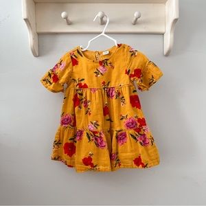 Yellow Floral Spring Baby Dress
